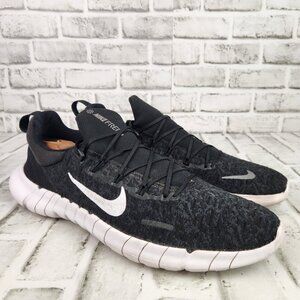 Nike Free RN 5.0 Men's Sz 15 Black White Athletic Running Gym Training Sneakers